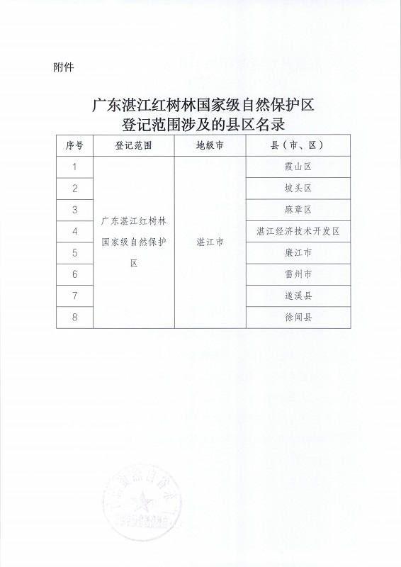 8.廣東湛江紅樹林國家級自然保護區(qū)自然資源確權登記通告_頁面_2.jpg