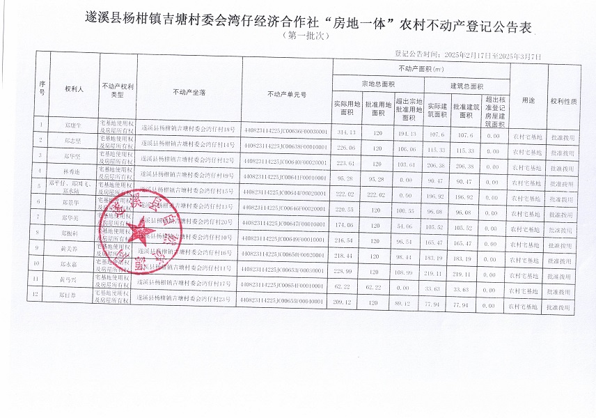 楊柑鎮(zhèn)吉塘村委會灣仔經(jīng)濟合作社不動產(chǎn)登記公告（第一批次）_頁面_2.jpg